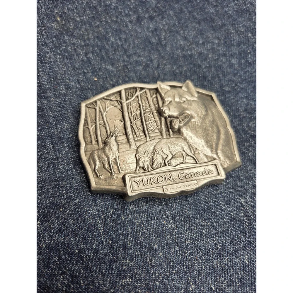 Vintage Large Pirate Head Silver Belt Buckle - Collectible